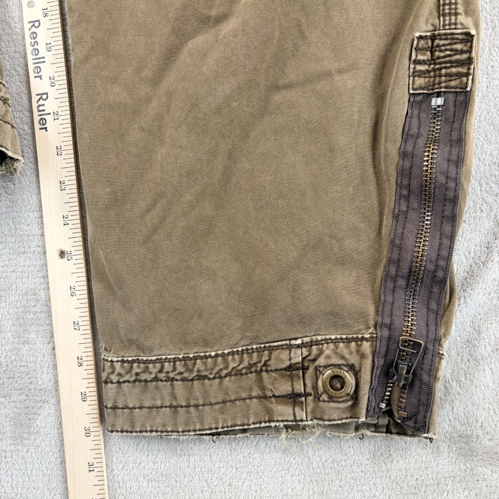 RUEHL No.925 Belted Cargo Pants in Surplus Green Men Large 36x30 Heavyweight - Picture 7 of 10